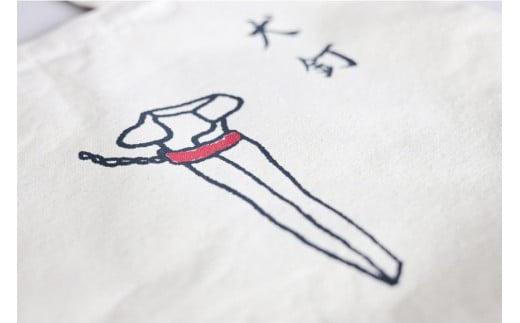 AF233島原鉄道あるあるトートバッグ(犬釘)