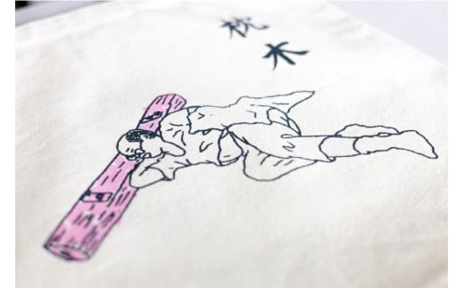 AF234島原鉄道あるあるトートバッグ(枕木)