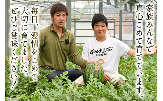 AG060【令和8年度出荷分】超特大！大玉スイカ～羅皇（ラオウ）～（10～15kg）[先行予約 数量限定 すいか スイカ 西瓜 フルーツ 果物 長崎 長崎県 島原市]