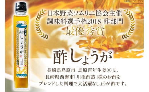 AI202 酢しょうが 230g 1本 [ 生姜 しょうが ショウガ 調味料 酢 松本農園 人作 長崎県 島原市 ]