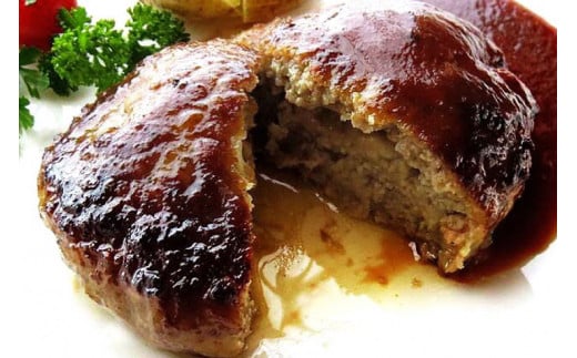 CG022 島原の人気店　和食・洋食・鉄板焼き屋 自慢のハンバーグ食べ比べ 6個セット