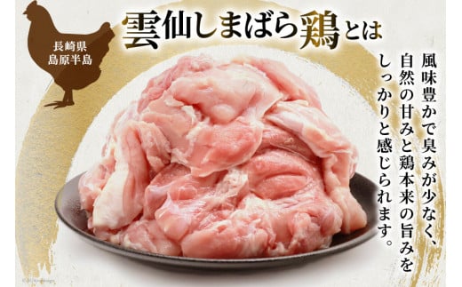 BI083 鶏肉 雲仙しまばら鶏 もも肉 260g 12袋 計3.12kg [ 小分け 鶏もも肉 若鶏 とりもも肉 とりもも 肉 チキン 真空パック 大光食品 長崎県 島原市 ]