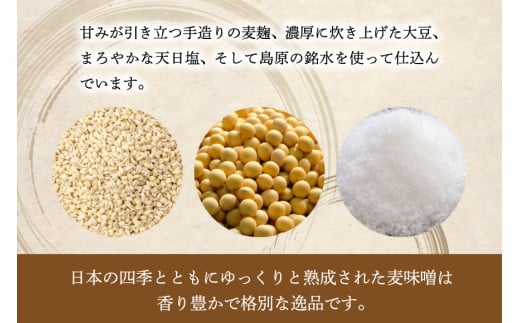 AI227 天然醸造 麹たっぷり優しい 麦みそ 900g 1個 [ 味噌 みそ 国産 麦味噌 マルイチ 塚原食品本舗 長崎県 島原市 ]