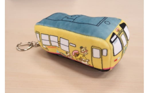 BF103 島鉄 もふもふマスコットキーホルダー＜さっちゃん号＞ キーホルダー 電車 鉄道 クリーナー 長崎県 島原市