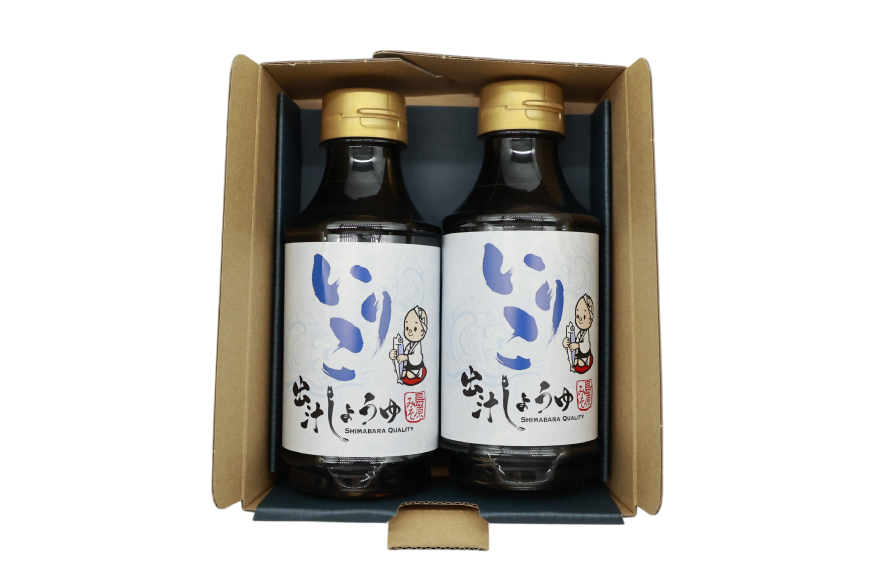 AJ478 いりこ出汁しょうゆ 310ml 2本セット [ 出汁醤油 だし醤油 だししょうゆ いりこ めんつゆ 調味料 おいしい 島原みそ株式会社 長崎県 島原市]