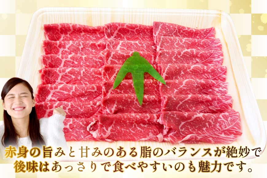 AJ511 長崎和牛 もも しゃぶしゃぶ用 約500g [ 肉 牛肉 和牛 おいしい スライス 薄切り こま切れ カレー 肉じゃが まるしん商会 黒牛 長崎県 島原市 ]