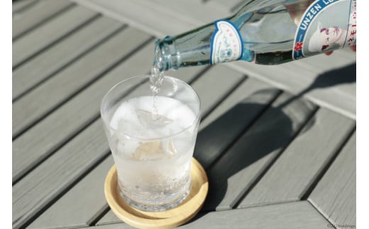 AI173 島原湧水99％使用！温泉（うんぜん） レモネード 330ml×24本 [ 島原 湧水 水 炭酸 サイダー レモン 温泉 ジュース ラムネ レトロ かわいい 山崎本店酒造場 長崎県 島原市 ]