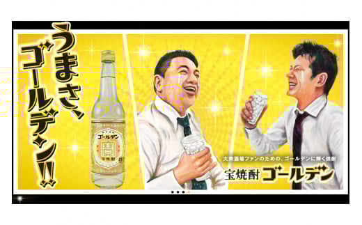 BE173宝焼酎「ゴールデン」25度 600ml✕12本入
