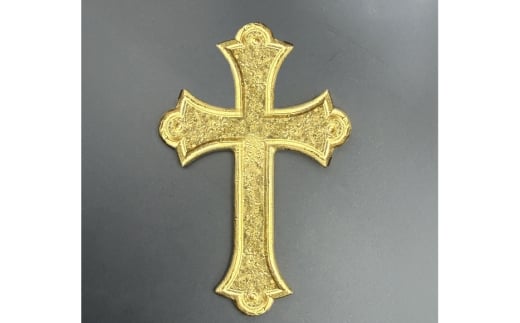 BJ254 K24 純金 十字架 37g 島原キリシタンモデル 記念オブジェ [ 金 24金 24K ゴールド gold 貴金属 インゴット 記念品 チャーム 投資 資産 長崎県 島原市 ]