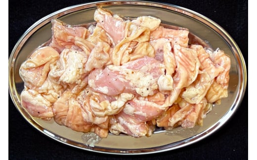 CG154 超希少部位 豚てっぽう 塩 & ニンニク味噌 ホルモン焼き 食べ比べ セット 計1.2kg（300g×2種×各2パック） [豚 ホルモン 豚ホル 焼肉 テッポウ 直腸 塩 味噌 冷凍]