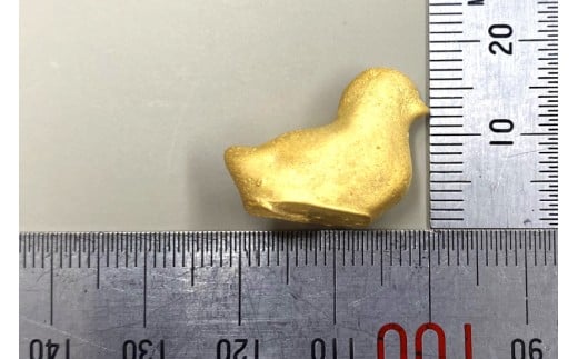 BJ253 K24 純金 ひよこ(島原地鶏) 24g 記念オブジェ [ 金 24金 24K ゴールド gold 貴金属 インゴット 記念品 チャーム 投資 資産 長崎県 島原市 ]