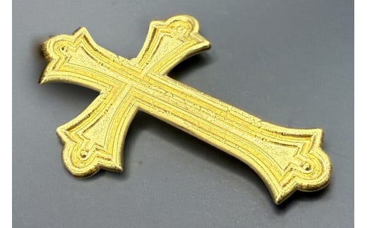 BJ254 K24 純金 十字架 37g 島原キリシタンモデル 記念オブジェ [ 金 24金 24K ゴールド gold 貴金属 インゴット 記念品 チャーム 投資 資産 長崎県 島原市 ]