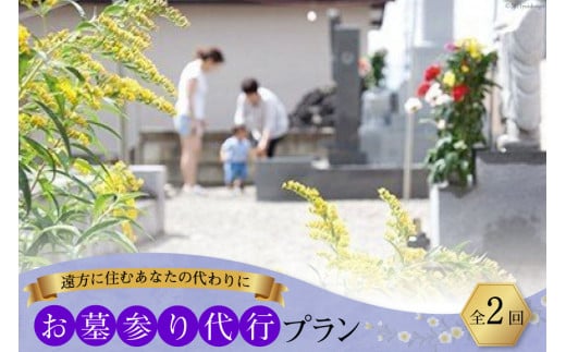 AF054遠方に住むあなたの代わりに　お墓参り代行プラン（全2回）