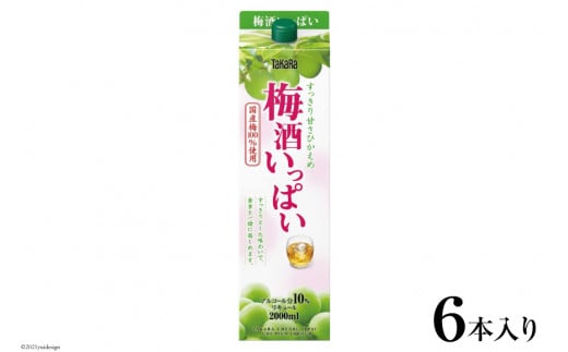 BF170タカラ「梅酒いっぱい」2L紙パック6本入