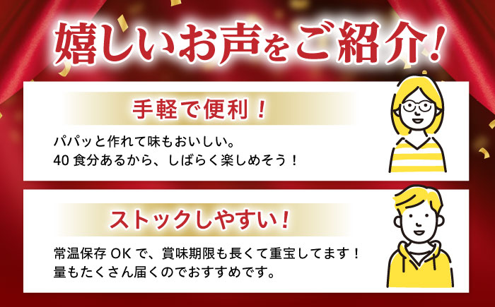 【小分け】日本ハム レストラン仕様カルボナーラ10パックセット(1パック4袋入り)計40食分/ カルボ カルボナーラ 麺 かるぼなーら パスタ ぱすた レトルト 小分け / 諫早市 / 日本ハムマーケティング株式会社 [AHAL006]