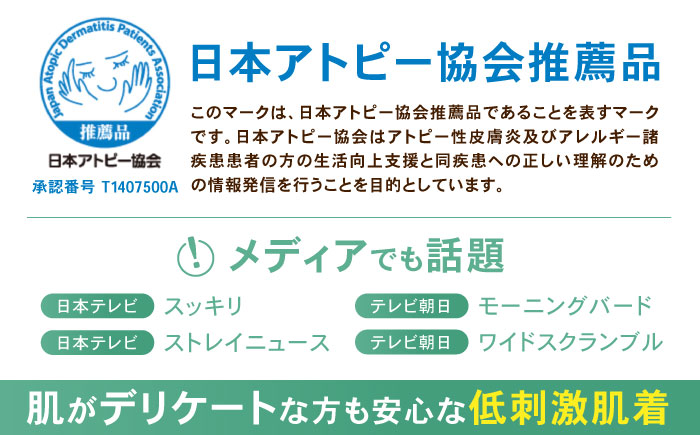 オーガニックコットンTシャツ・メンズ・日本アトピー協会推薦品(Lサイズ) / Tシャツ メンズ 綿 コットン / 諫早市 /  株式会社美泉 [AHAP013]