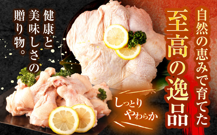 【長崎県産】長崎夢みどり(鶏もも肉1kg×2P、手羽元1kg×2P・4kgセット) / 鶏肉 もも もも肉 手羽 手羽元 / 諫早市 / 西日本フード株式会社 [AHAV002]