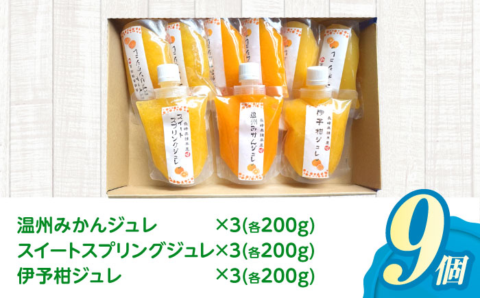 柑橘スムージージュレセット(9個入り) / スムージー ジュレ ゼリー 柑橘 / 諫早市 / 圭昭園 [AHAZ005]