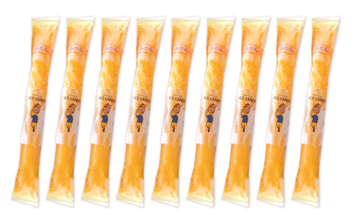 CHEERS アイススティック 温州みかん 9本 みかん アイス シャーベット アイスキャンデー 伊木力みかん 果汁 100％ こども おやつ / 諫早市 / 圭昭園 [AHAZ007]
