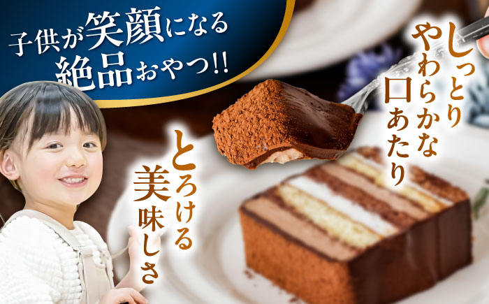長崎石畳ショコラハーフサイズ6個（手渡し用袋付き）/ チョコレート チョコ チョコケーキ スイーツ ギフト 贈答　誕生日 記念日 ケーキ ちょこ 石畳 お配り用 プレゼント / 諫早市 / ネオクラシッククローバー [AHBS038]