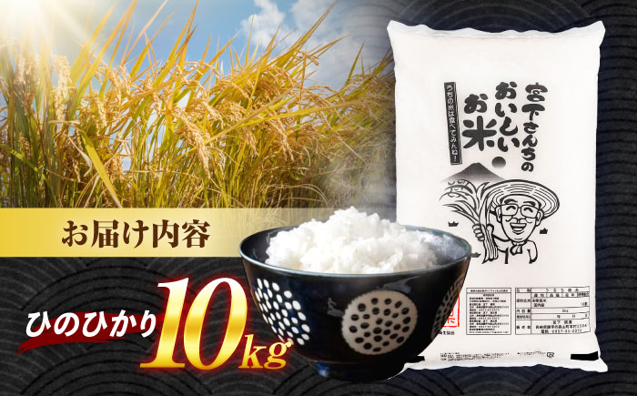 (令和7年産)特別栽培米 ひのひかり 10kg / 米 こめ コメ おこめ お米 白米 精米 ひのひかり ヒノヒカリ kome 長崎県産 / 諫早市 / 宮下農園   [AHCG010]