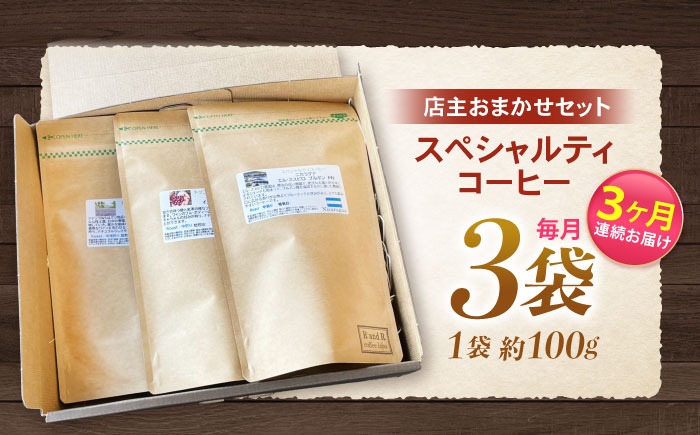【3回定期便】自家焙煎スペシャルティコーヒーおまかせセット(豆のまま) / スペシャルティコーヒー ブレンド コーヒー / 諫早市 / R and R coffee labo [AHCJ017]