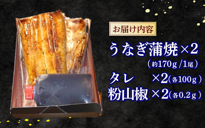 魚荘のうなぎ蒲焼き(2尾入り) / うなぎ ウナギ 鰻 蒲焼き 蒲焼 / 諫早市 / 有限会社魚荘 [AHCK002]