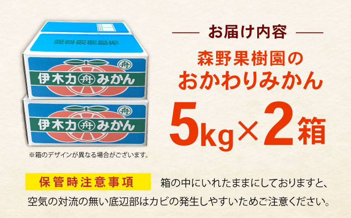 伊木力産　森山果樹園のこだわりみかん　10kg(5kg×2) / みかん ミカン 柑橘 伊木力みかん 温州みかん 10kg / 諫早市 / 森山果樹園 [AHCO010]