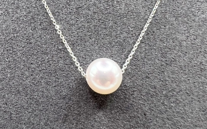 アコヤ真珠プラチナペンダントネックレス / パール 真珠 アクセサリー ネックレス ジュエリー / 諫早市 / JEWEL de KOU [AHDE001]