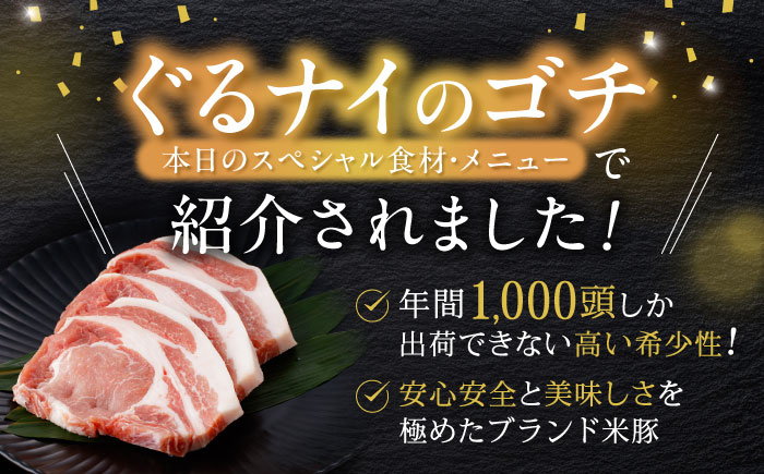 諫美豚 ロースステーキ 600g(100g×6枚) / 豚肉 ぶたにく ステーキ すてーき ロース ろーす テキカツ 焼肉 生姜焼き / 諫早市 / 株式会社土井農場 [AHAD087]