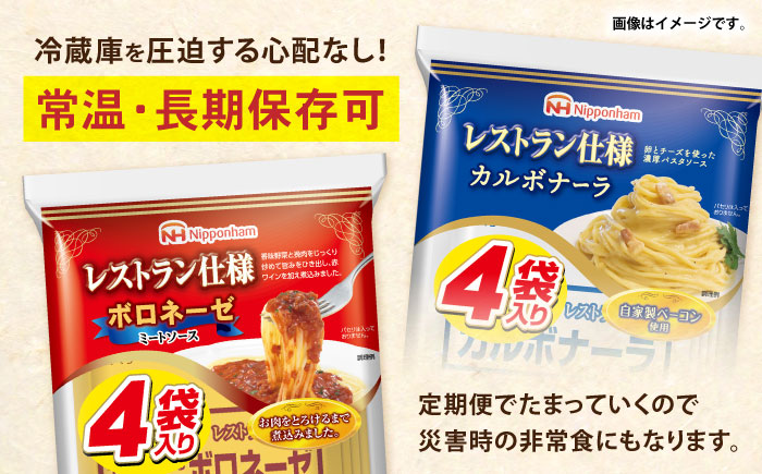 【6回定期便】仕送り定期便（バランスコース） 6種 200食分 / 小分け レトルト カレー レトルトカレー どんぶり 丼 パスタ パスタソース 簡単 温める　レンジ レンチン 仕送り 大学生 一人暮らし 単身赴任 防災 保存食 長期保存 常温 / 諫早市 / 日本ハム [AHAL027]