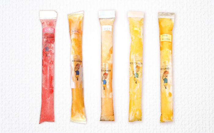 CHEERS アイススティック バラエティ 9本 / みかん アイス シャーベット アイスキャンデー 温州みかん 伊予柑 八朔 はるか 不知火 スイートスプリング 柑橘 いちご イチゴ 苺 果汁 100％ こども おやつ / 諫早市 / 圭昭園 [AHAZ009]