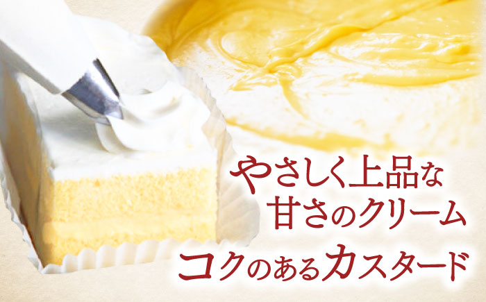 長崎レトロモダンケーキ シースクリーム 10個 / スイーツ シュークリーム ケーキ 菓子 / 諫早市 / 株式会社梅月堂 [AHBN002]