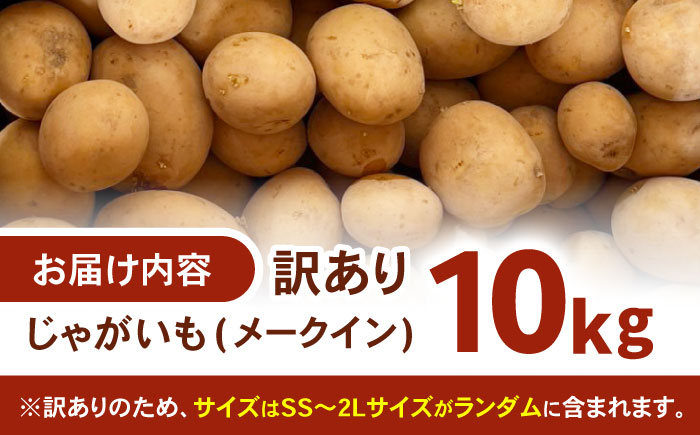 訳ありジャガイモ(あいゆたか)　10kg / 諫早市 / 未来ファーム [AHEY007]