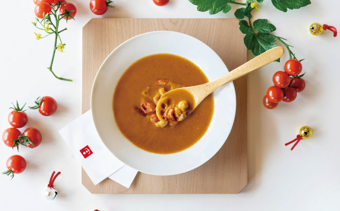 ミニトマトスープカレー「お宮の小鈴」(200g) 2個 / カレー レトルト レトルトカレー ミニトマト トマト スープカレー とまと / 諫早市 / 宮下農園 [AHCG030]