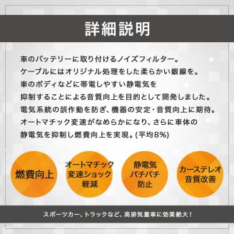 【年内配送】(12/23入金分まで)シルキーユニット　U3 / シルキーユニット ノイズフィルター 車 自動車 / 諫早市 / オーディオ・ラボ有限会社 [AHDF003]