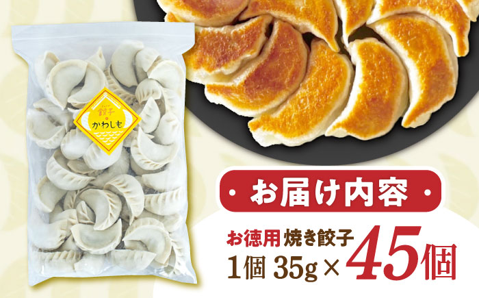 かわしも焼き餃子 大容量 45個入 / ギョウザ ぎょうざ 餃子 焼餃子 加工品 / 諫早市 / 餃子のかわしも [AHBM003]