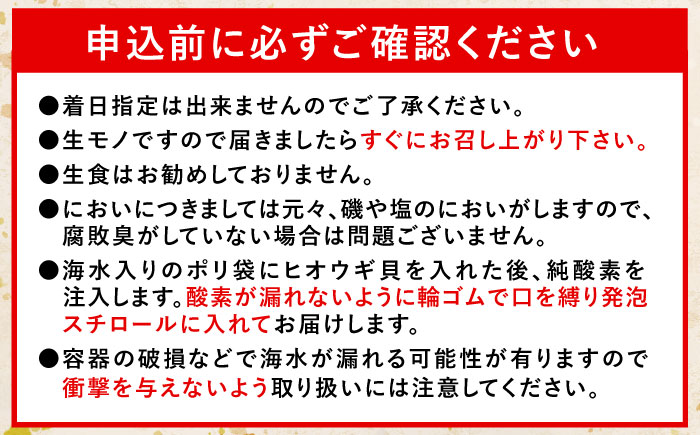 【ホタテ以上の旨味！】ヒオウギ貝 10枚(殻長7.5cm以上) / 貝 かい 魚介 ぎょかい 海鮮 かいせん 海産物 / 諫早市 / 橘湾中央漁業協同組合 [AHDP001]