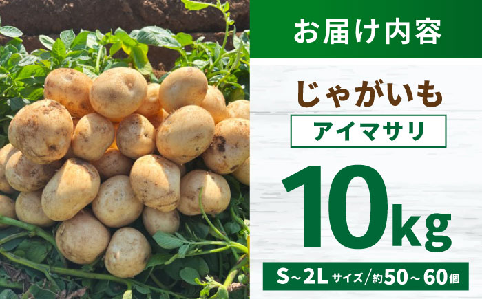 じゃがいも アイマサリ 10kg (S～2Lサイズ/約50～60個) / じゃがいも ジャガイモ ポテト 九州 あいまさり アイマサリ 野菜 やさい / 諫早市 / スマイルファーム　 [AHFG006]