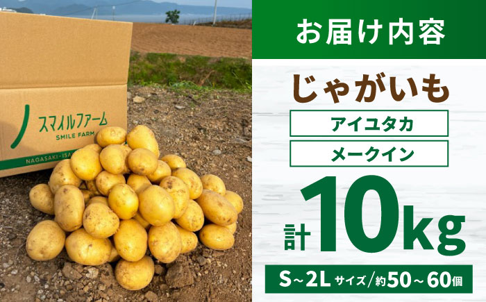 春ジャガ味くらべセット（アイユタカ・メークイン）/ じゃがいも ジャガイモ ポテト 九州 あいゆたか アイユタカ メークイン メイクイーン 野菜 やさい / 諫早市 / スマイルファーム　 [AHFG011]