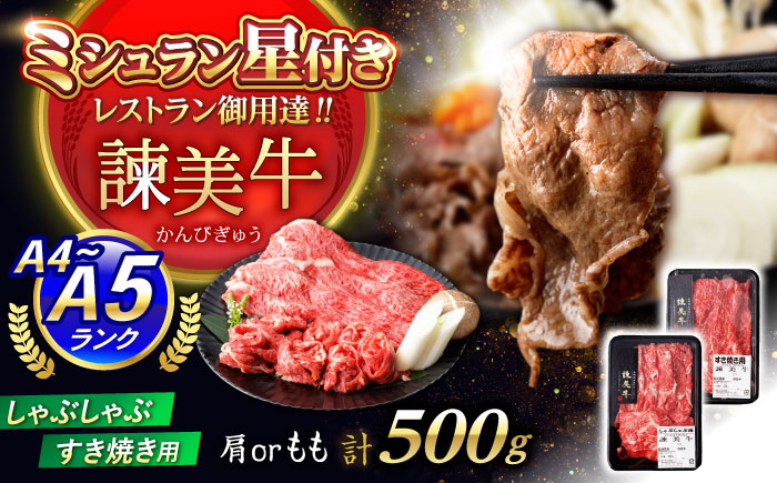 【特Aのブランド米で育てた】諫美牛 しゃぶしゃぶ・すき焼き用 500g(250g×2) / 牛肉 ぎゅうにく 和牛 牛 肉 国産 しゃぶしゃぶ すき焼き / 諫早市 / 株式会社土井農場 [AHAD092]