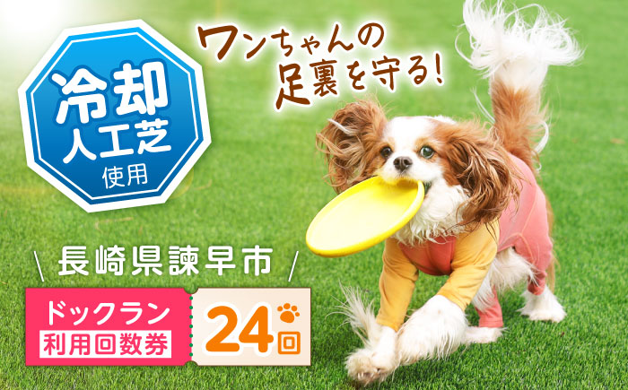 ドッグラン利用券(24回分) / ドッグラン 犬 施設 利用券 利用チケット 回数券 ペット / 諫早市 / 株式会社美泉 [AHAP044]