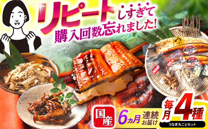 【6回定期便】【諫早淡水】うなぎまるごとセット / うなぎ 蒲焼 白焼き たれ 肝 / 諫早市 / 諫早淡水株式会社 [AHAT016]