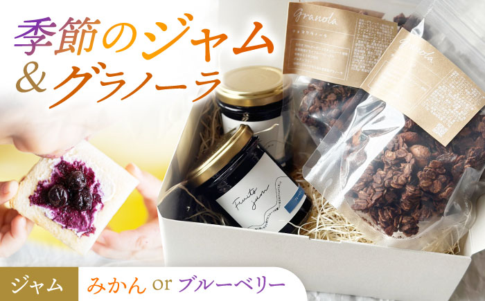 季節のジャムとグラノーラ セット / ジャム グラノーラ おやつ ドライフルーツ / 諫早市 / のんびり山 [AHBA007]
