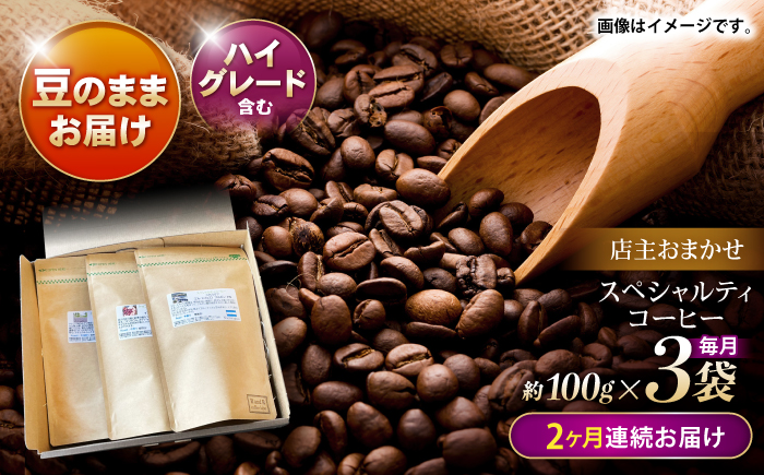 【2回定期便】自家焙煎ハイグレードコーヒーを含むおまかせセット(豆のまま) / ハイグレードコーヒー ブレンド コーヒー 豆 / 諫早市 / R and R coffee labo [AHCJ038]