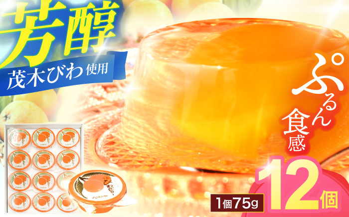 【年内配送】(12/23入金分まで)長崎特産「茂木びわゼリー」(12個入り) / びわゼリー ゼリー びわ ビワ 枇杷 / 諫早市 / 橋本屋本舗 [AHCP001]