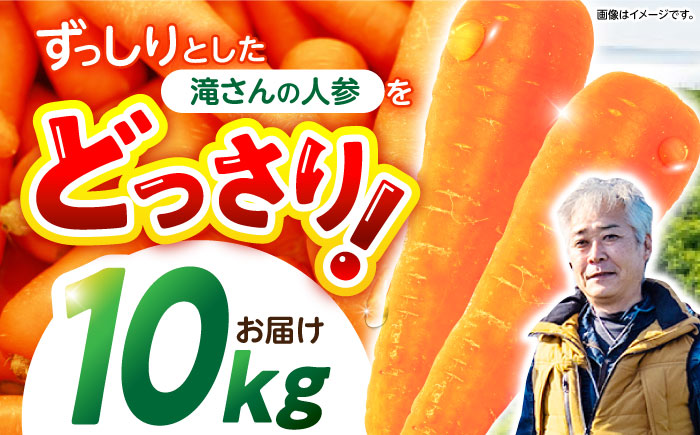 【年内配送】(12/23入金分まで)滝さんの人参 10kg / にんじん ニンジン 人参 やさい 野菜 / 諫早市 / 滝商店株式会社 [AHCU001]