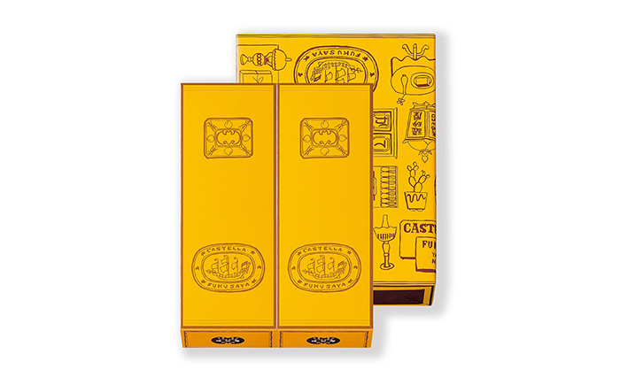 【12回定期便】福砂屋 カステラ小切れ1号2本入 / カステラ かすてら カット済み ざらめ おやつ 福砂屋 福砂屋 ふくさや 長崎 銘菓 贈答 / 諫早市 / 福砂屋 [AHDN016]