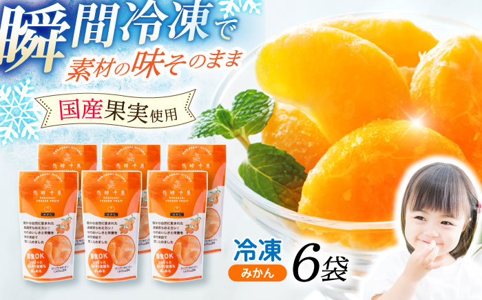 長崎冷果 みかん 6袋セット / 冷凍 冷凍フルーツ みかん ミカン 柑橘 / 諫早市 / エスジーエス株式会社 [AHEQ002]