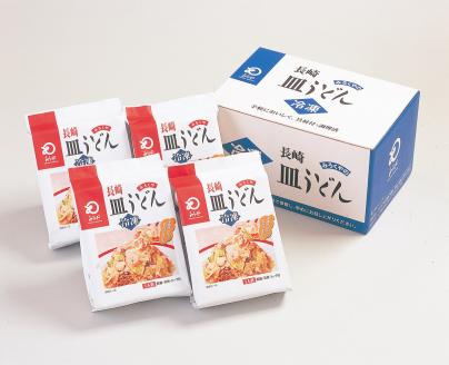 [具材付]冷凍皿うどん4食長崎皿うどんお取り寄せグルメ長崎県 / 皿うどん うどん 海鮮 冷凍 国産 / 諫早市 / サンクスラボ株式会社 [AHCH006]